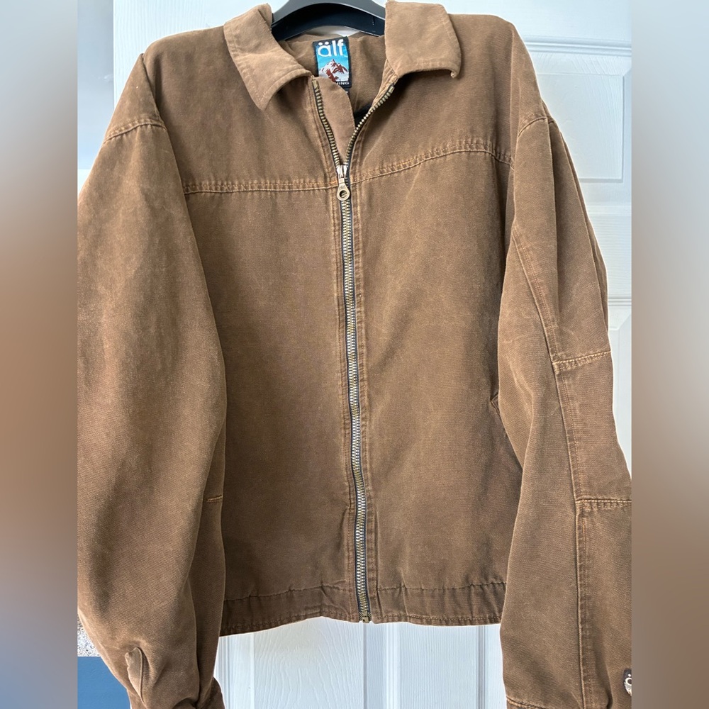 Vintage KUHL men’s Brown Zip-Up Jacket